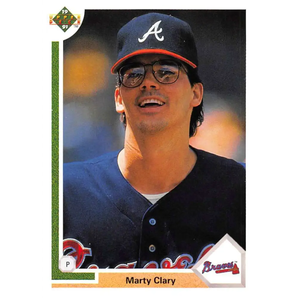1991 Upper Deck #478 Marty Clary EX Excellent Atlanta Braves Baseball Card  Image 1