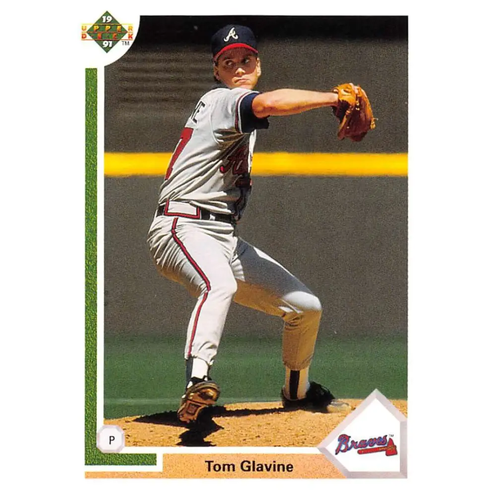 1991 Upper Deck #480 Tom Glavine NM-MT Atlanta Braves Baseball Card Image 1