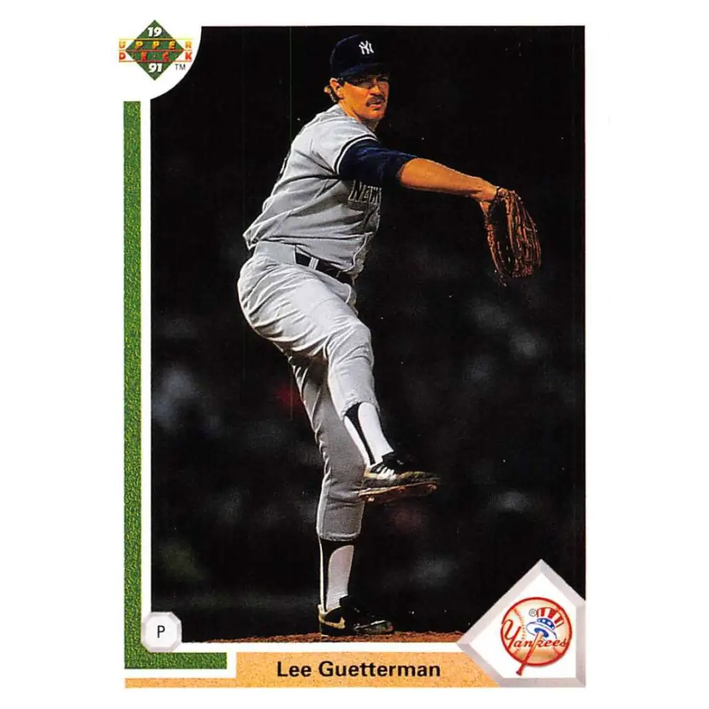 1991 Upper Deck #481 Lee Guetterman EX Excellent New York Yankees Baseball Card  Image 1