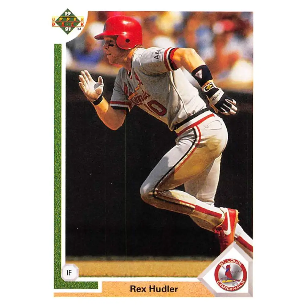 1991 Upper Deck #482 Rex Hudler EX Excellent St. Louis Cardinals Baseball Card  Image 1