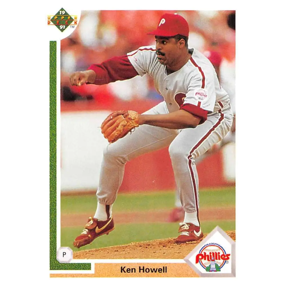 1991 Upper Deck #488 Ken Howell EX Excellent Philadelphia Phillies Baseball Card  Image 1