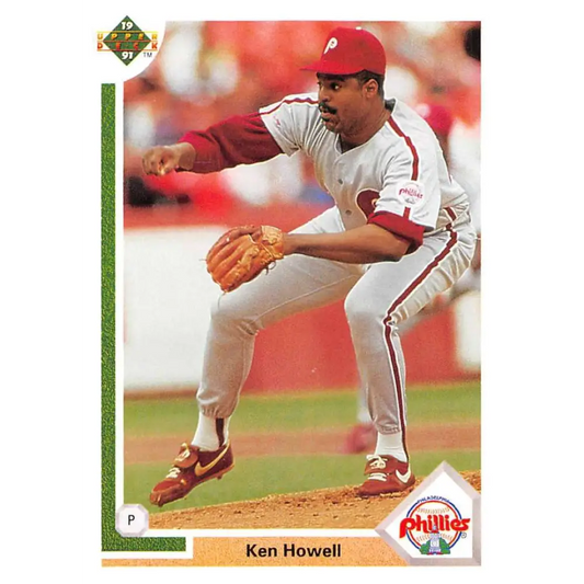 1991 Upper Deck #488 Ken Howell EX Excellent Philadelphia Phillies Baseball Card  Image 1