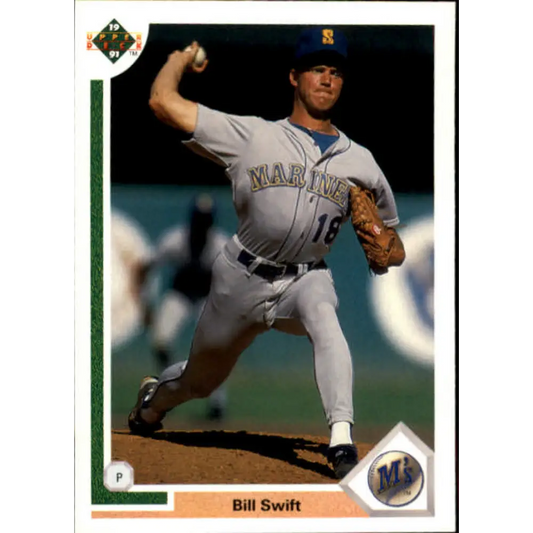 1991 Upper Deck #498 Bill Swift EX Excellent Seattle Mariners Baseball Card  Image 1
