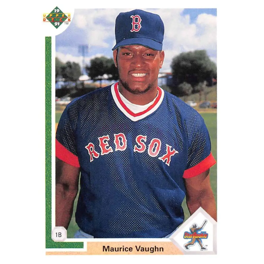 1991 Upper Deck #5 Mo Vaughn EX Excellent Boston Red Sox Baseball Card  Image 1