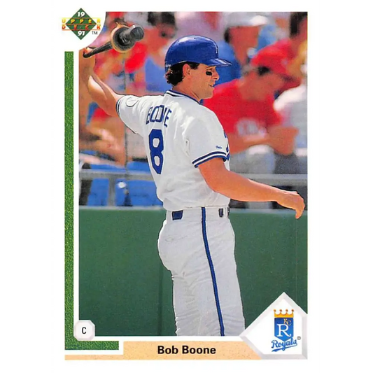 1991 Upper Deck #502 Bob Boone EX Excellent Kansas City Royals Baseball Card  Image 1