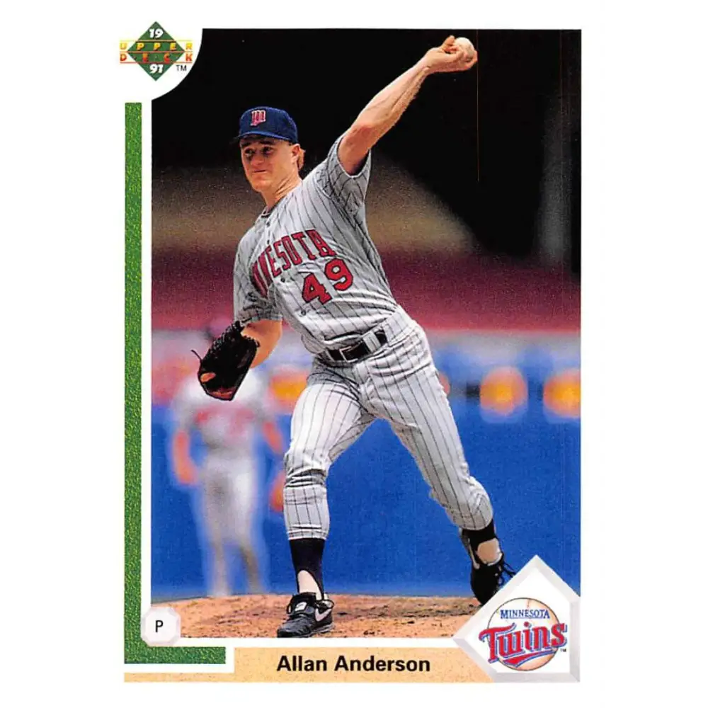 1991 Upper Deck #503 Allan Anderson NM-MT Minnesota Twins Baseball Card Image 1