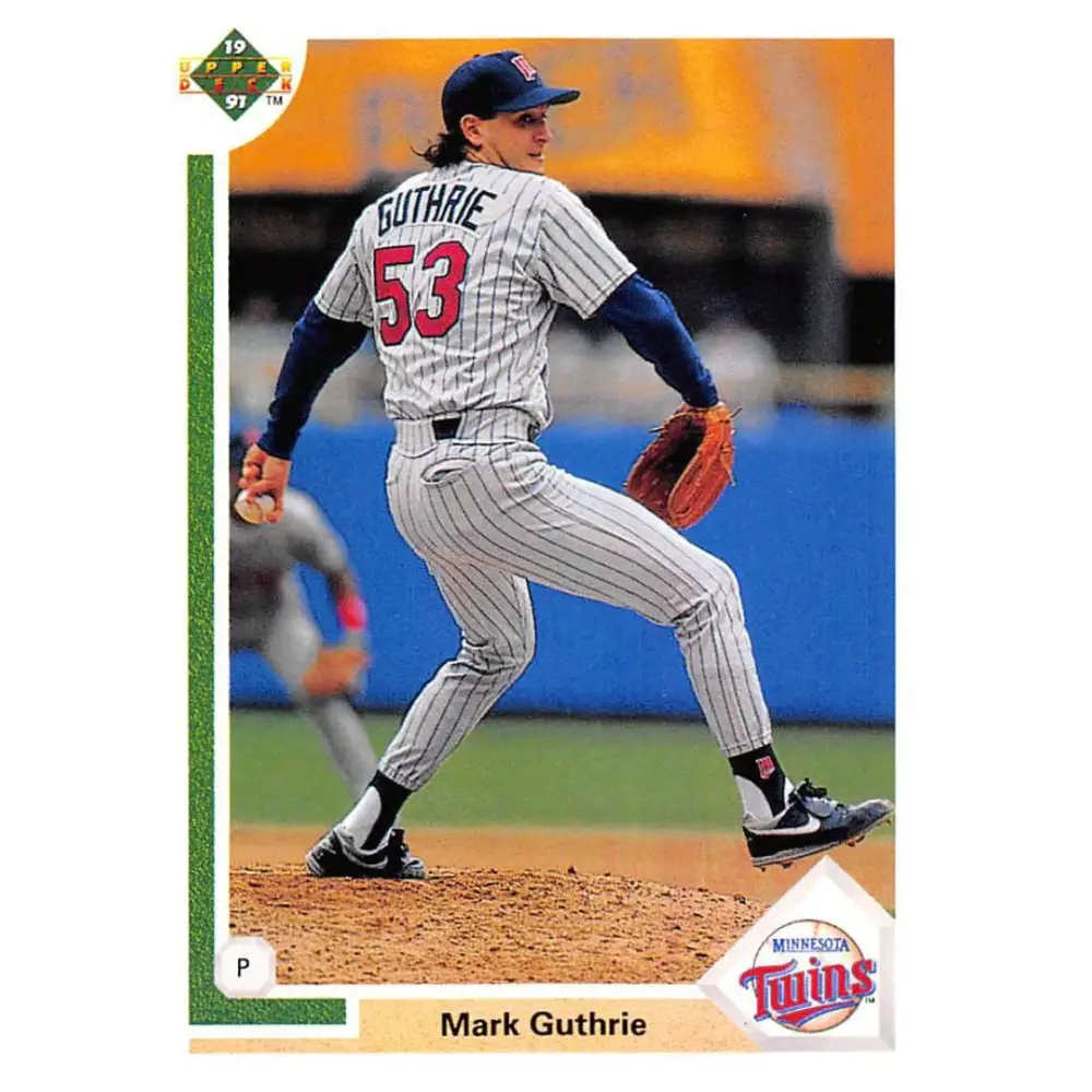 1991 Upper Deck #505 Mark Guthrie EX Excellent Minnesota Twins Baseball Card  Image 1