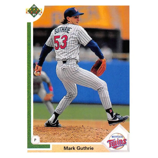 1991 Upper Deck #505 Mark Guthrie EX Excellent Minnesota Twins Baseball Card  Image 1