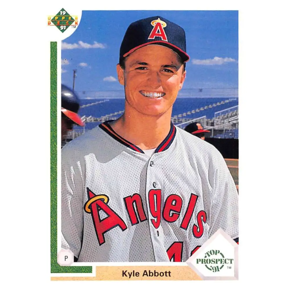 1991 Upper Deck #51 Kyle Abbott NM-MT California Angels Baseball Card Image 1