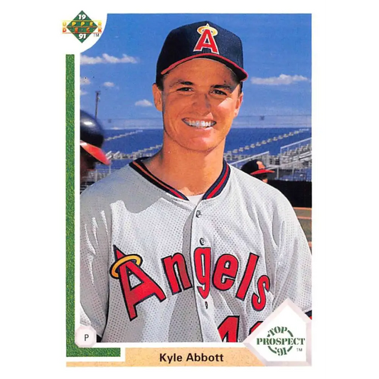 1991 Upper Deck #51 Kyle Abbott NM-MT California Angels Baseball Card Image 1