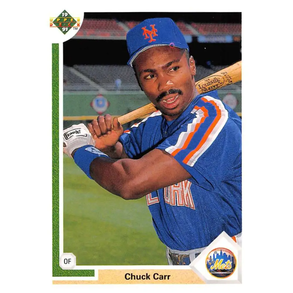 1991 Upper Deck #514 Chuck Carr EX Excellent New York Mets Baseball Card  Image 1