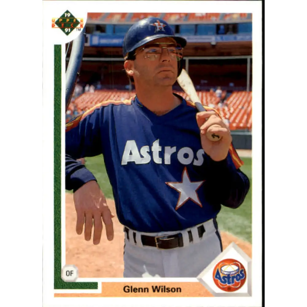 1991 Upper Deck #515 Glenn Wilson EX Excellent Houston Astros Baseball Card  Image 1