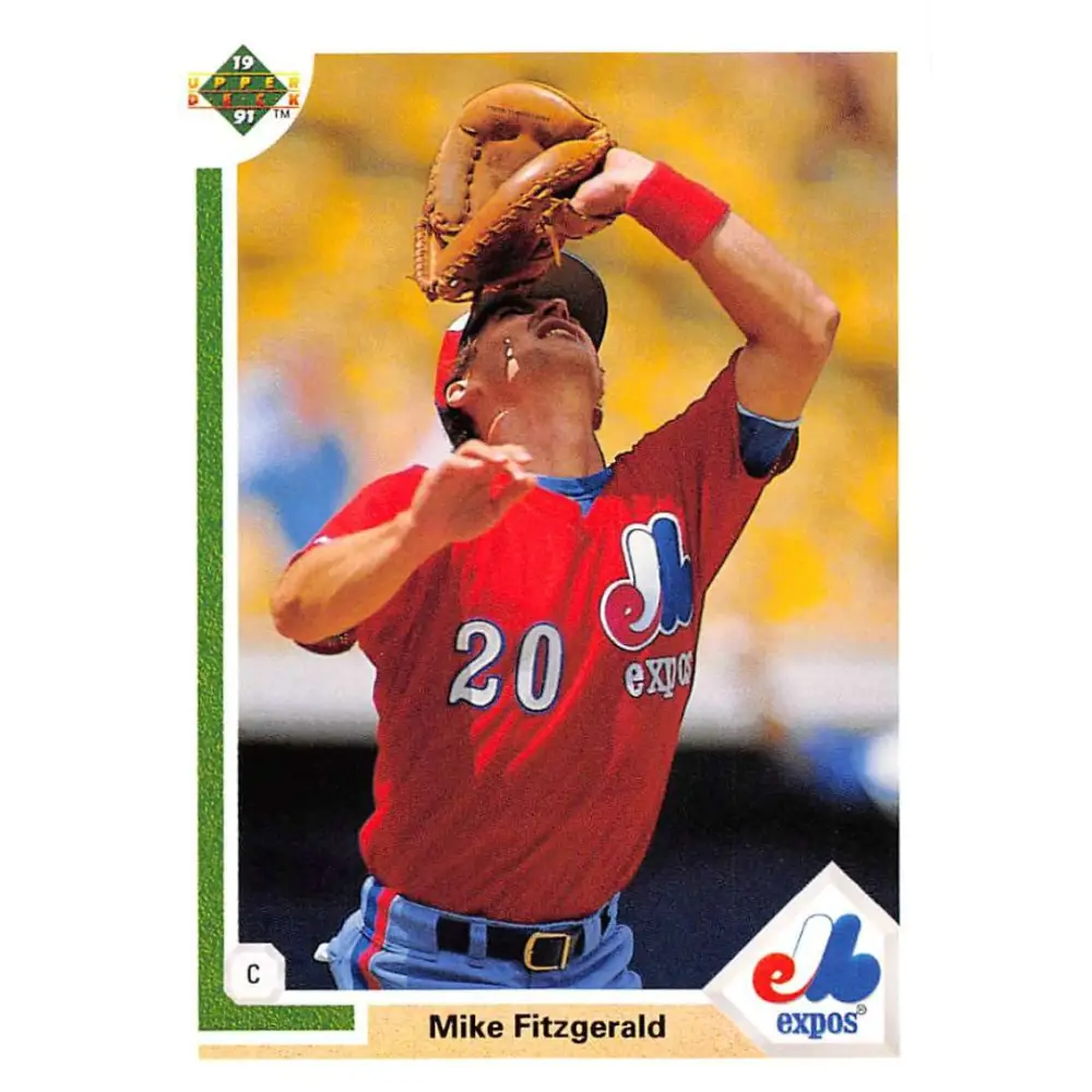 1991 Upper Deck #516 Mike Fitzgerald NM-MT Montreal Expos Baseball Card Image 1