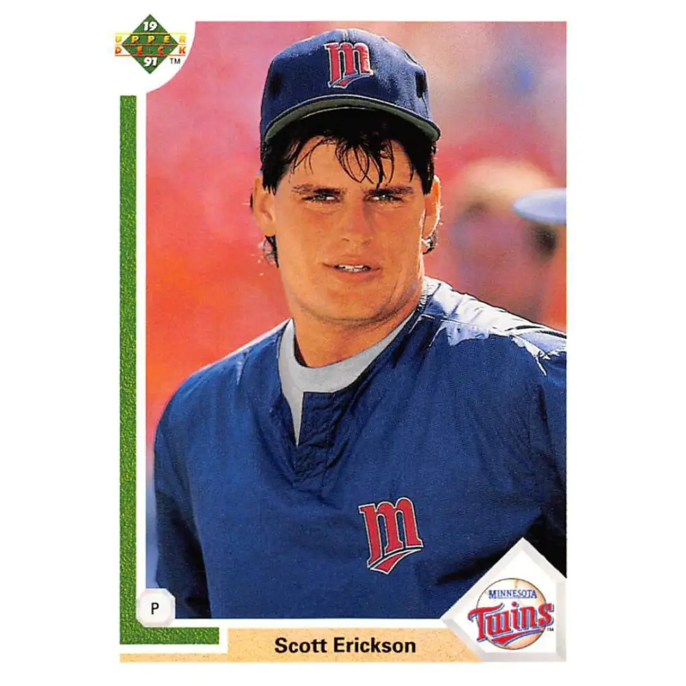 1991 Upper Deck #522 Scott Erickson NM-MT Minnesota Twins Baseball Card Image 1