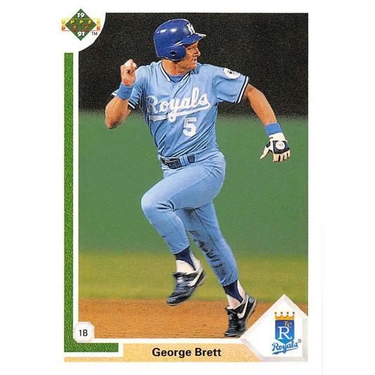 1991 Upper Deck #525 George Brett EX Excellent Kansas City Royals Baseball Card  Image 1