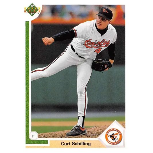 1991 Upper Deck #528 Curt Schilling NM-MT Baltimore Orioles Baseball Card Image 1