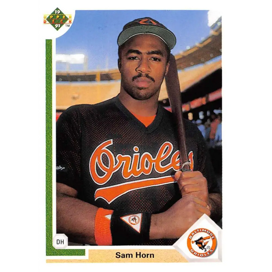 1991 Upper Deck #530 Sam Horn EX Excellent Baltimore Orioles Baseball Card  Image 1