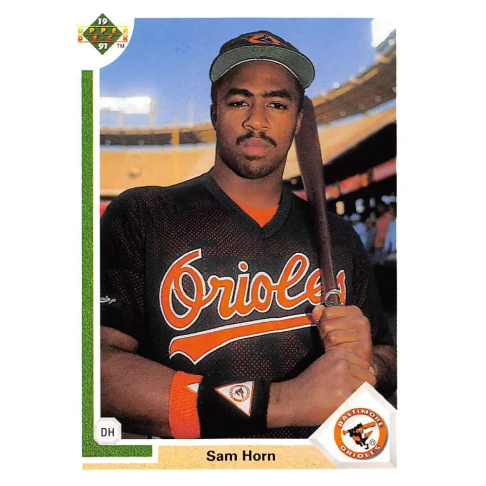 1991 Upper Deck #530 Sam Horn NM-MT Baltimore Orioles Baseball Card Image 1