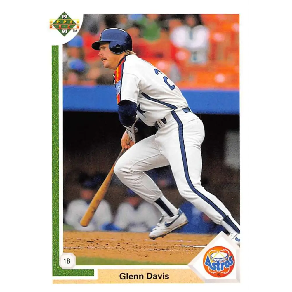 1991 Upper Deck #535 Glenn Davis EX Excellent Houston Astros Baseball Card  Image 1