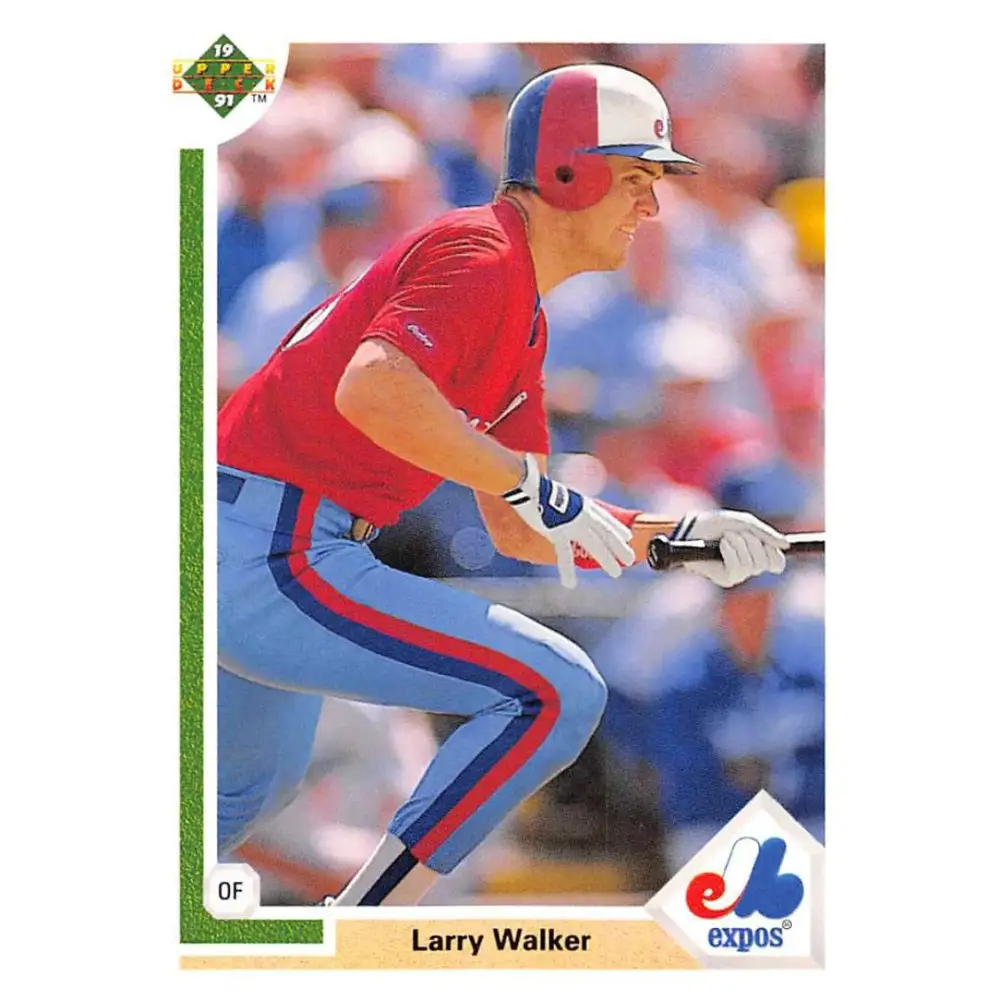 1991 Upper Deck #536 Larry Walker EX Excellent Montreal Expos Baseball Card  Image 1