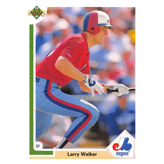 1991 Upper Deck #536 Larry Walker EX Excellent Montreal Expos Baseball Card  Image 1