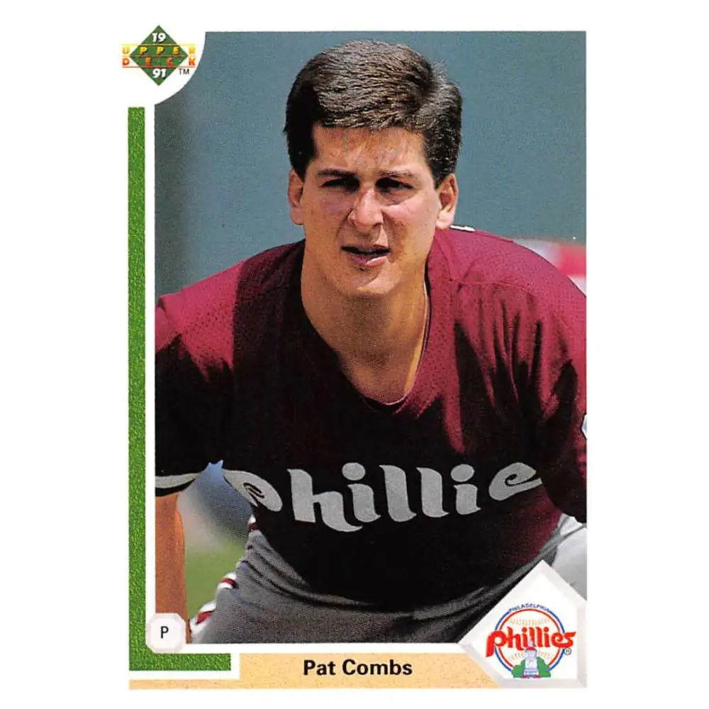 1991 Upper Deck #537 Pat Combs NM-MT Philadelphia Phillies Baseball Card Image 1
