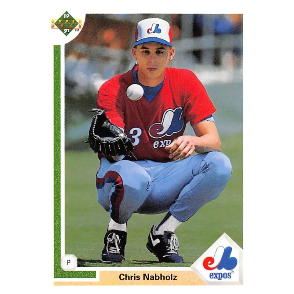 1991 Upper Deck #538 Chris Nabholz EX Excellent Montreal Expos Baseball Card  Image 1