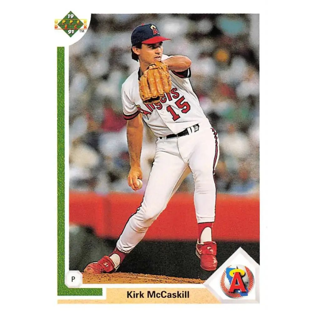 1991 Upper Deck #539 Kirk McCaskill EX Excellent California Angels Baseball Card  Image 1