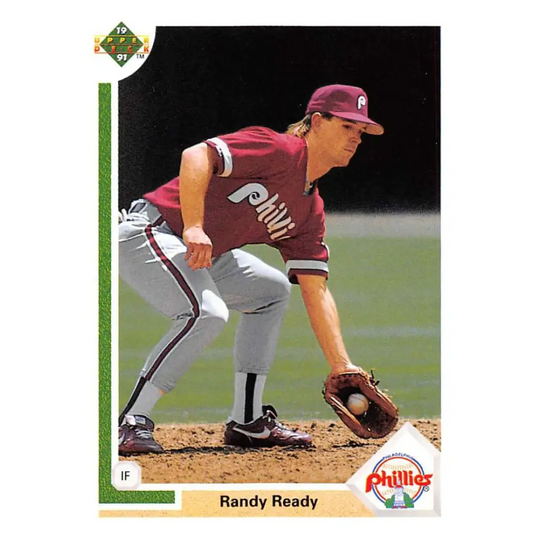 1991 Upper Deck #540 Randy Ready EX Excellent Philadelphia Phillies Baseball Card  Image 1