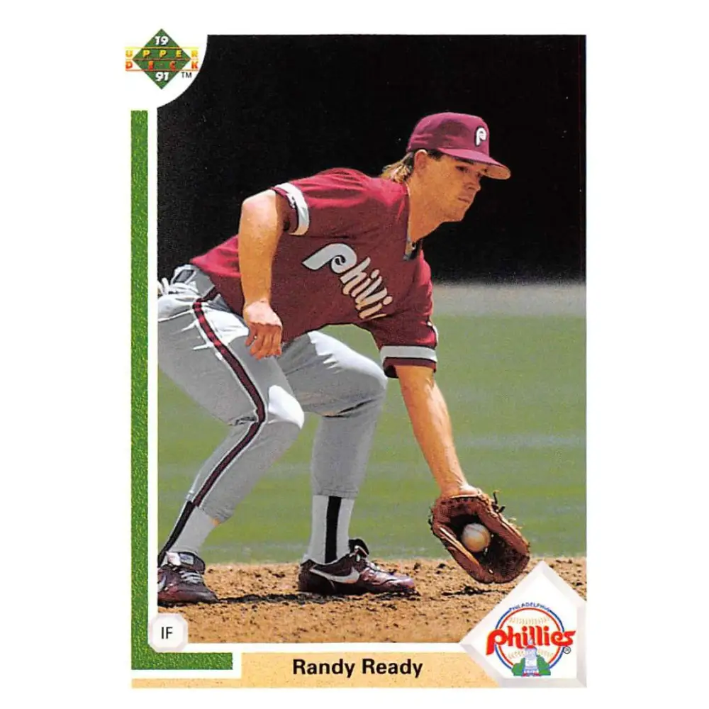 1991 Upper Deck #540 Randy Ready NM-MT Philadelphia Phillies Baseball Card Image 1