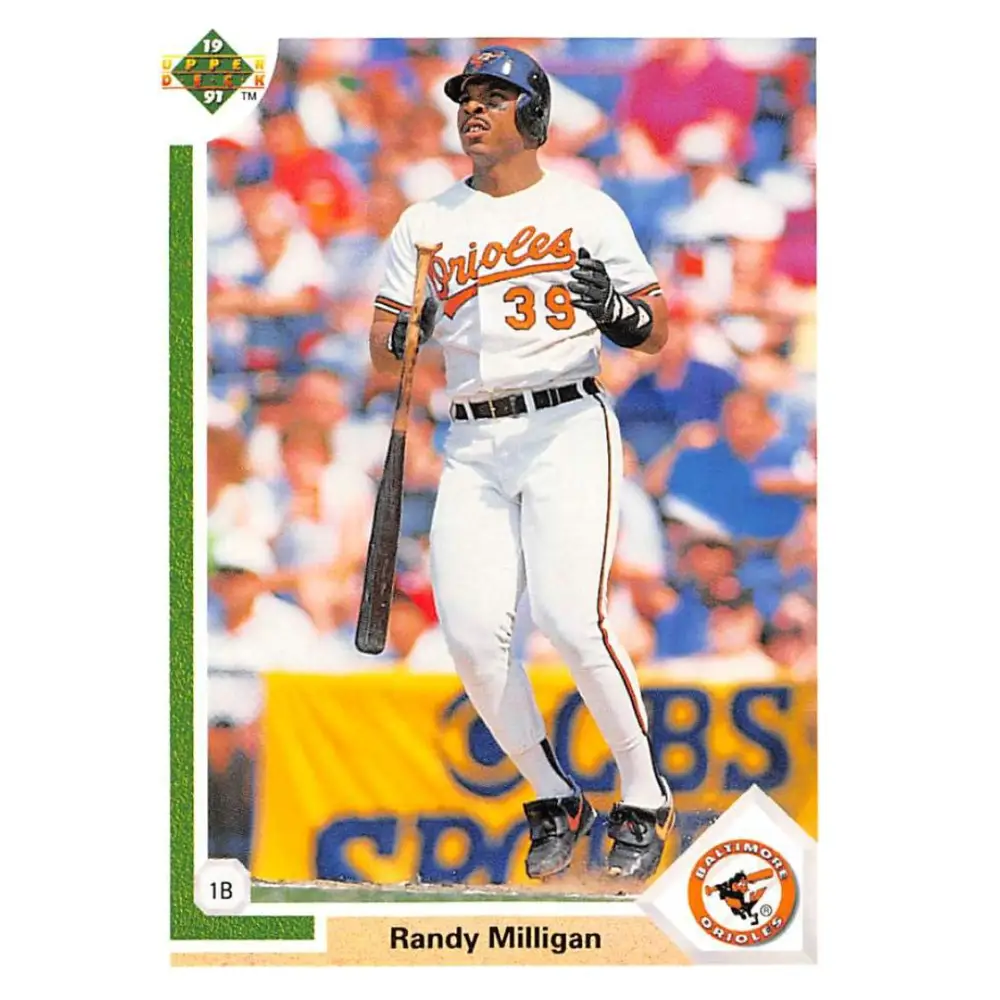 1991 Upper Deck #548 Randy Milligan NM-MT Baltimore Orioles Baseball Card Image 1
