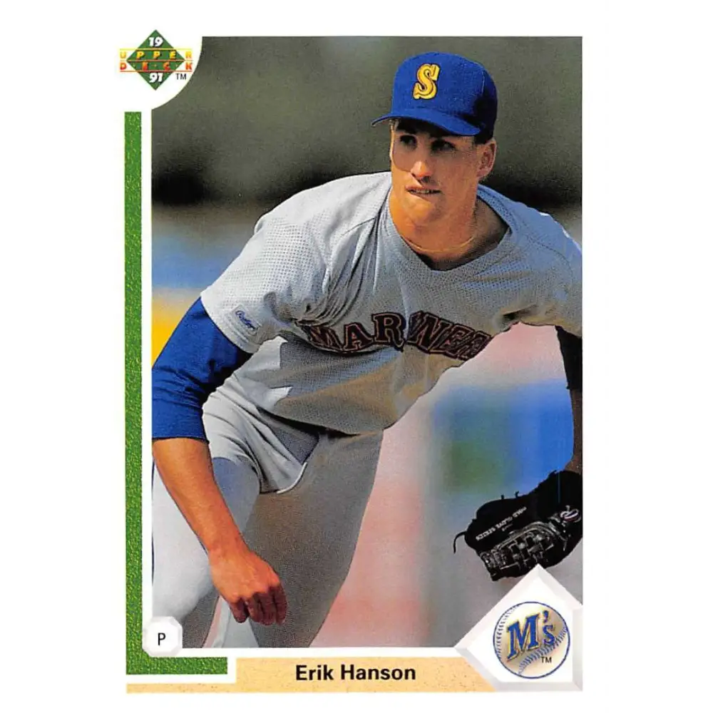 1991 Upper Deck #551 Erik Hanson EX Excellent Seattle Mariners Baseball Card  Image 1