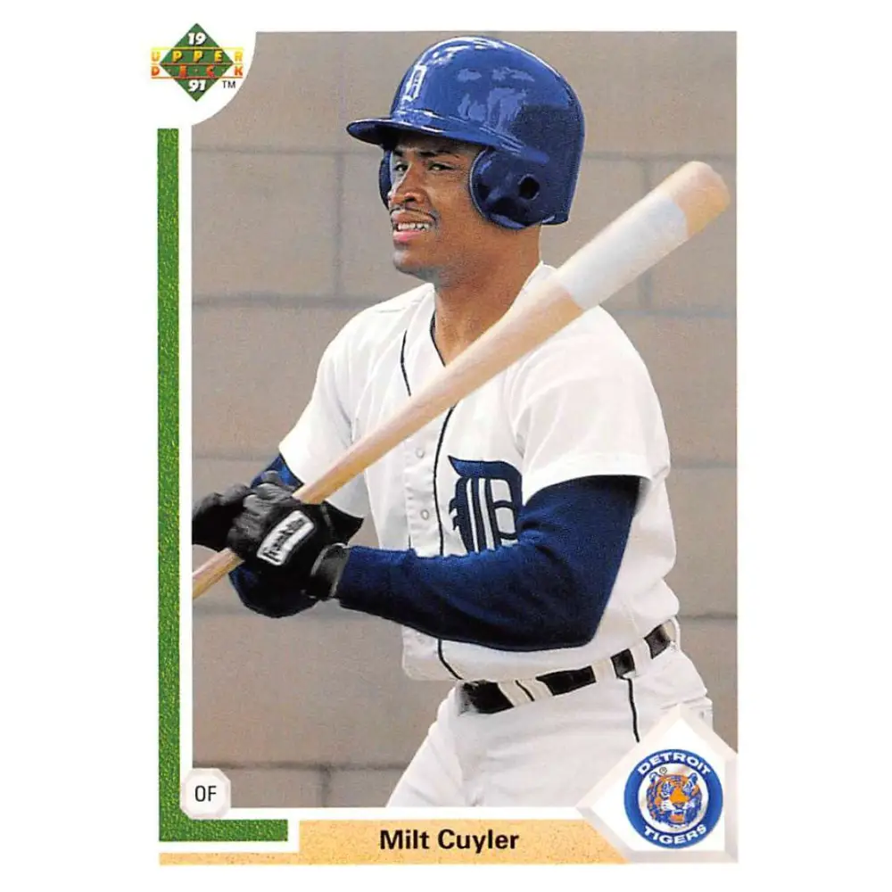 1991 Upper Deck #556 Milt Cuyler NM-MT Detroit Tigers Baseball Card Image 1