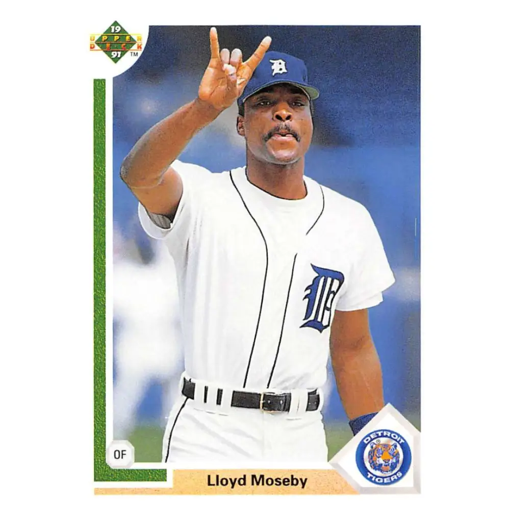 1991 Upper Deck #559 Lloyd Moseby NM-MT Detroit Tigers Baseball Card Image 1