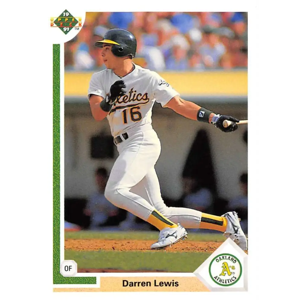 1991 Upper Deck #564 Darren Lewis EX Excellent Oakland Athletics Baseball Card  Image 1