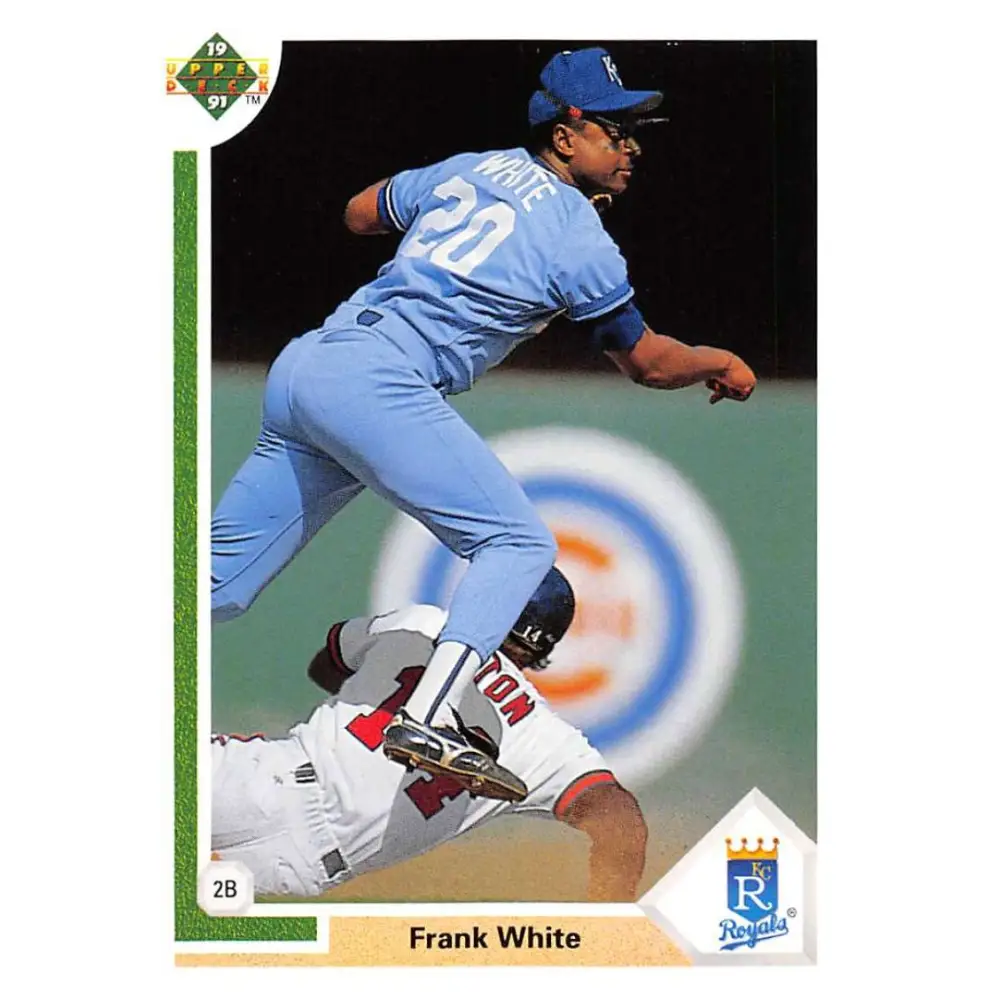 1991 Upper Deck #568 Frank White EX Excellent Kansas City Royals Baseball Card  Image 1