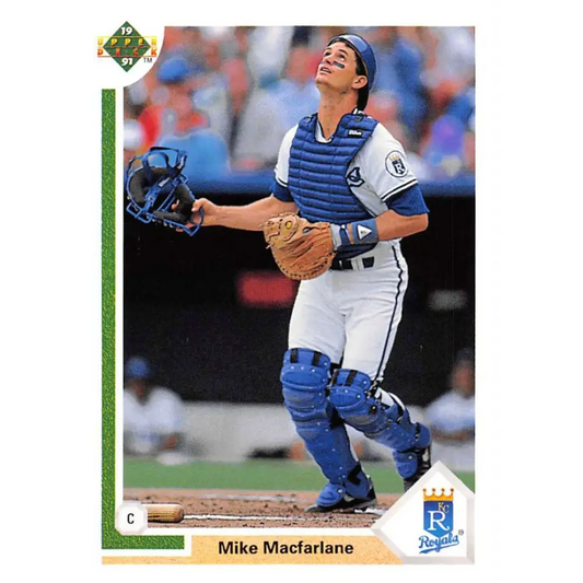 1991 Upper Deck #570 Mike Macfarlane EX Excellent Kansas City Royals Baseball Card  Image 1