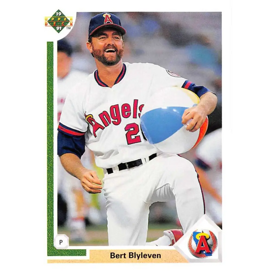 1991 Upper Deck #571 Bert Blyleven EX Excellent California Angels Baseball Card  Image 1
