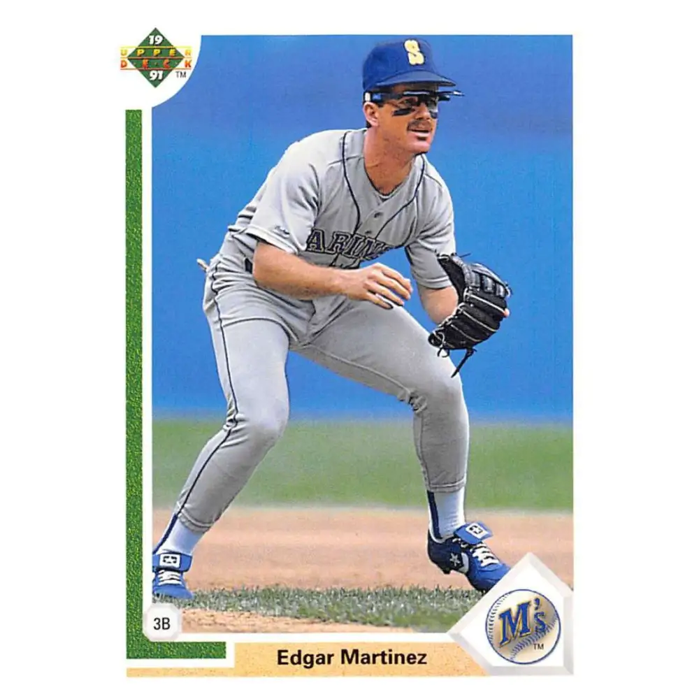 1991 Upper Deck #574 Edgar Martinez EX Excellent Seattle Mariners Baseball Card  Image 1
