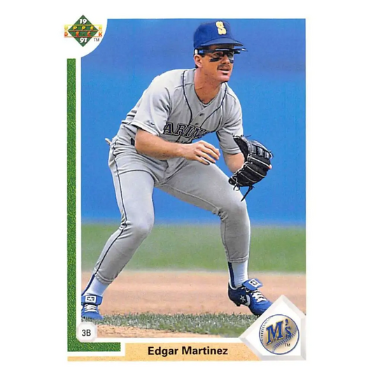 1991 Upper Deck #574 Edgar Martinez NM-MT Seattle Mariners Baseball Card Image 1