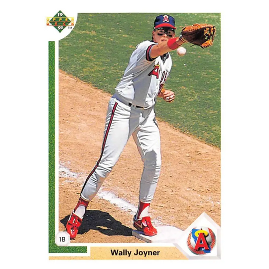 1991 Upper Deck #575 Wally Joyner NM-MT California Angels Baseball Card Image 1