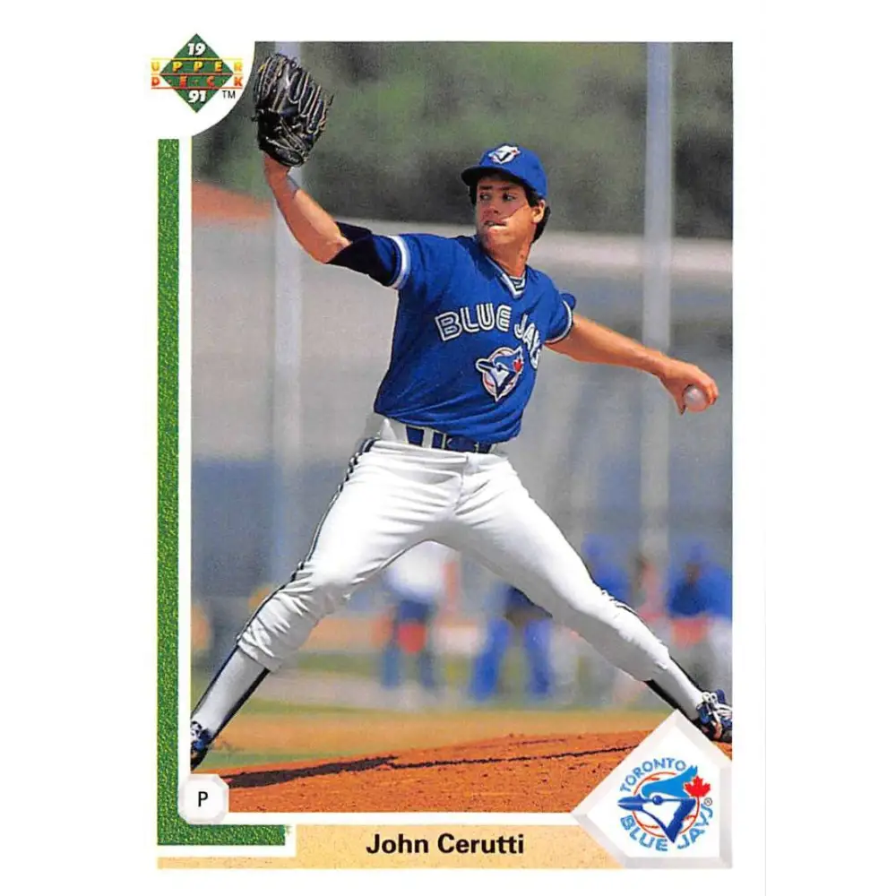 1991 Upper Deck #585 John Cerutti EX Excellent Toronto Blue Jays Baseball Card  Image 1