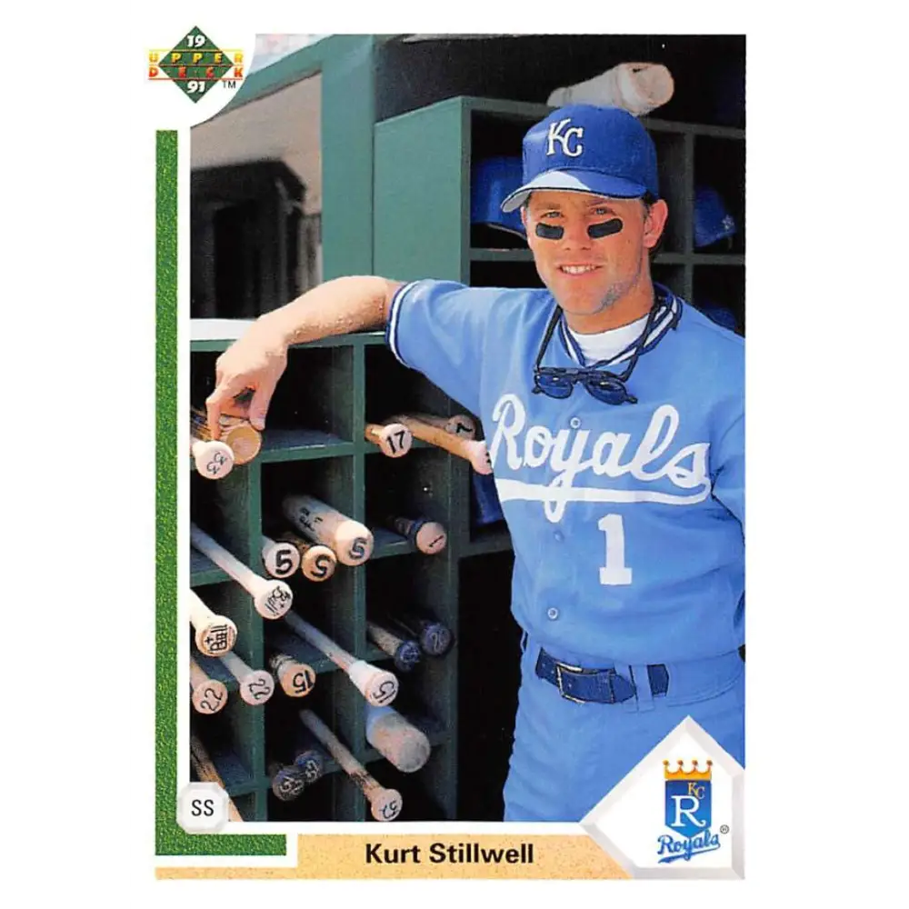 1991 Upper Deck #587 Kurt Stillwell EX Excellent Kansas City Royals Baseball Card  Image 1