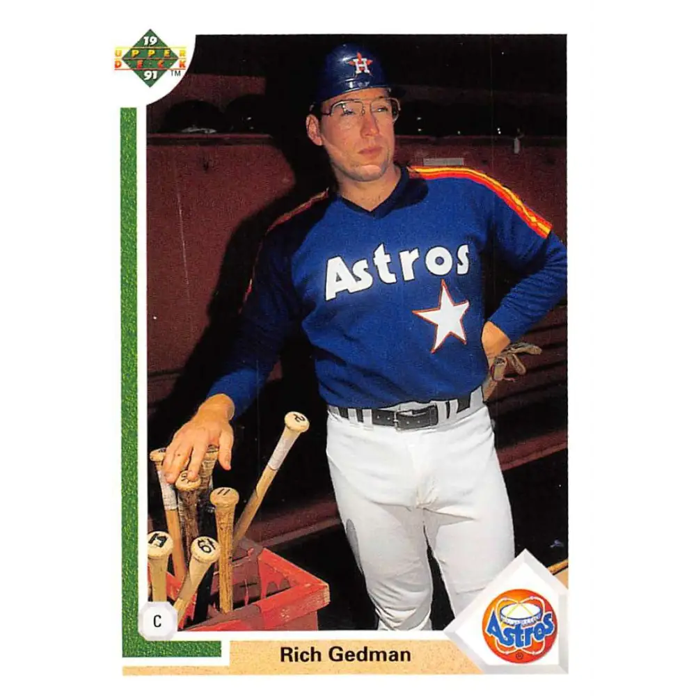 1991 Upper Deck #588 Rich Gedman EX Excellent Houston Astros Baseball Card  Image 1