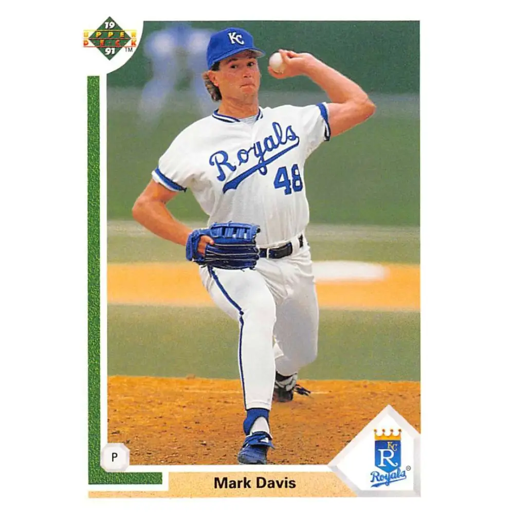 1991 Upper Deck #589 Mark Davis NM-MT Kansas City Royals Baseball Card Image 1