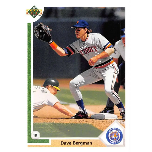 1991 Upper Deck #599 Dave Bergman EX Excellent Detroit Tigers Baseball Card  Image 1