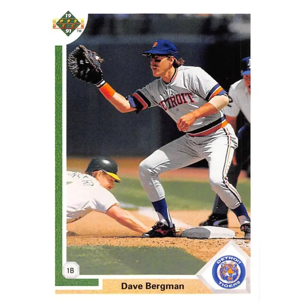 1991 Upper Deck #599 Dave Bergman NM-MT Detroit Tigers Baseball Card Image 1