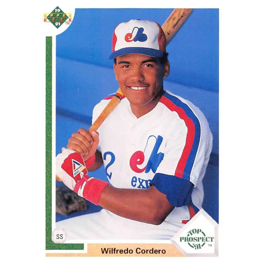 1991 Upper Deck #60 Wil Cordero EX Excellent RC Rookie Montreal Expos Baseball Card  Image 1