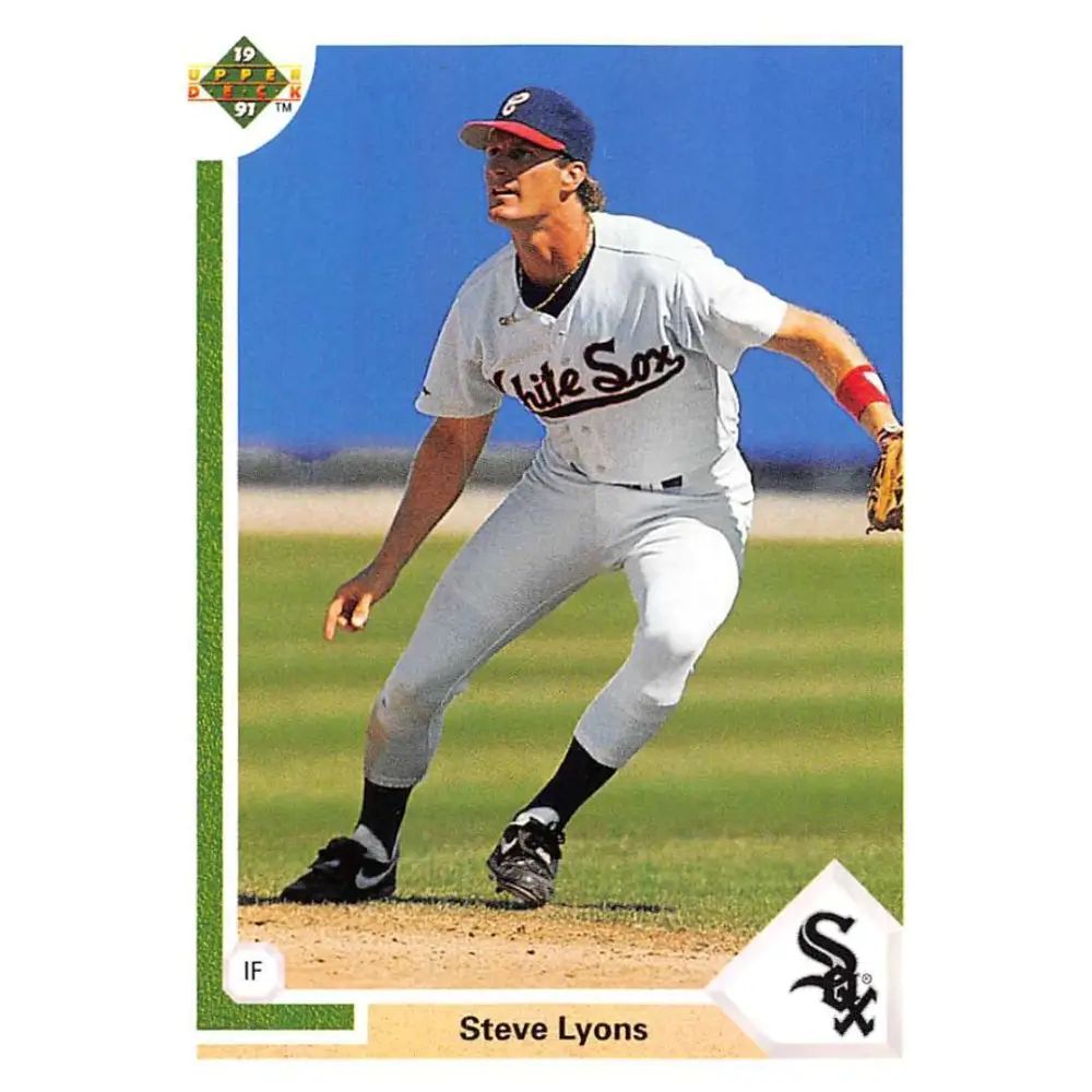 1991 Upper Deck #601 Steve Lyons EX Excellent Chicago White Sox Baseball Card  Image 1