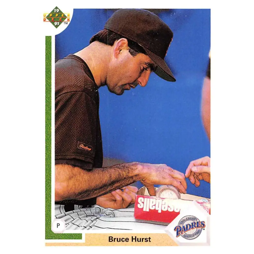 1991 Upper Deck #602 Bruce Hurst EX Excellent San Diego Padres Baseball Card  Image 1